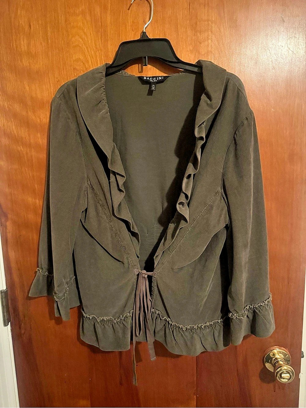 Vintage BACCINI Ruffle CorduroyJacket